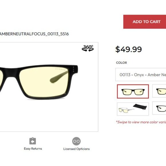 NIB GUNNAR Vertex Onyx Blue Light Blocking Glasses – Anti-Glare Gaming/computer - Picture 3 of 8